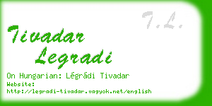 tivadar legradi business card