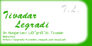 tivadar legradi business card